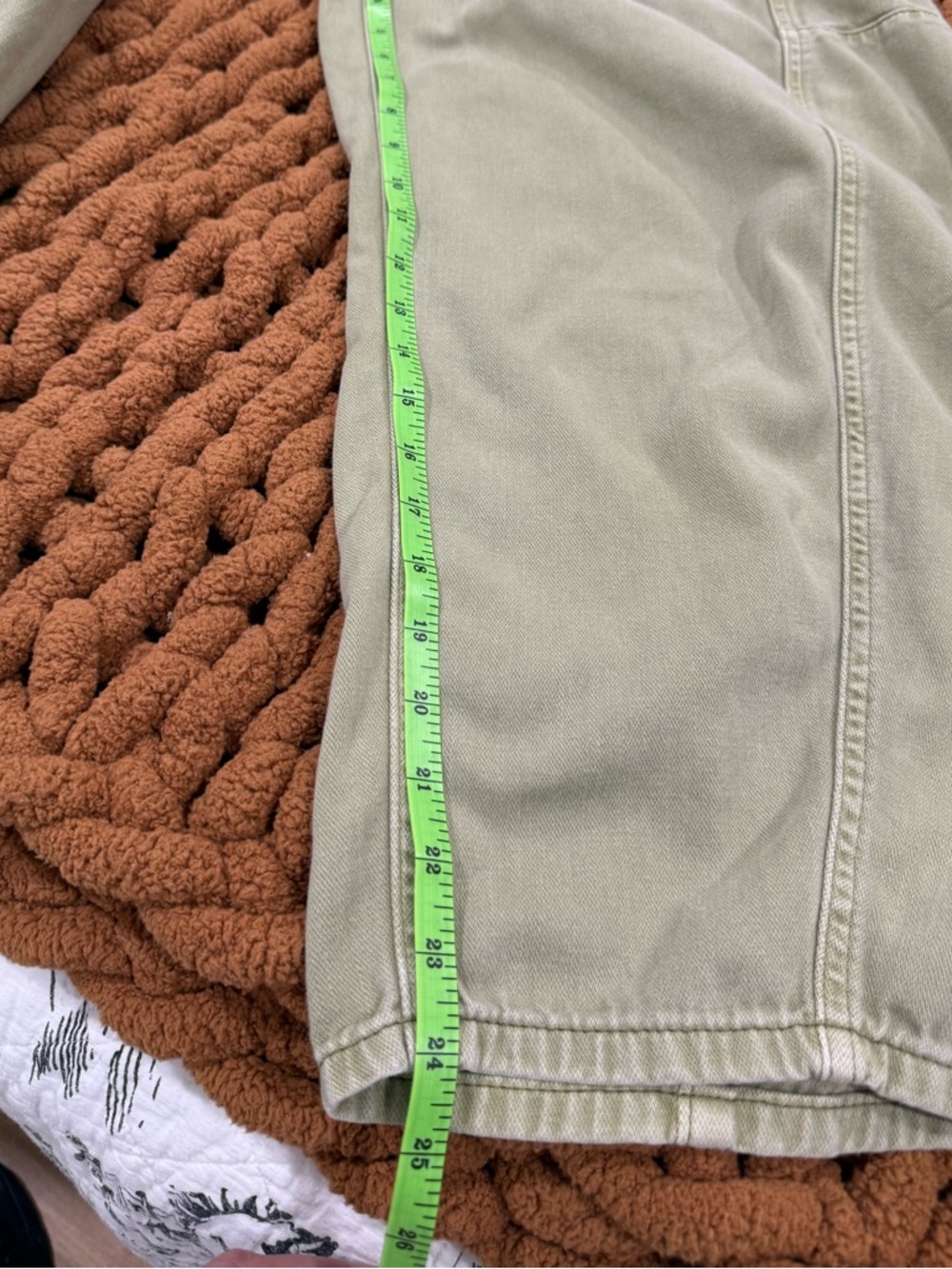 Free People We The Free Embellished Silverton Pull-On Barrel Jeans In Aloe - Picture 15 of 15